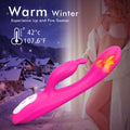 G - Spot Rabbit Vibrator with Heating Function and Bunny Ears for Clitoris G - spot Stimulation