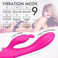 G - Spot Rabbit Vibrator with Heating Function and Bunny Ears for Clitoris G - spot Stimulation