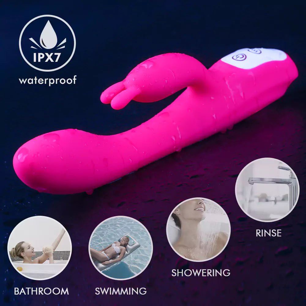 G - Spot Rabbit Vibrator with Heating Function and Bunny Ears for Clitoris G - spot Stimulation