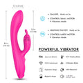 G - Spot Rabbit Vibrator with Heating Function and Bunny Ears for Clitoris G - spot Stimulation