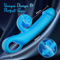 Smurfs - Dual Pleasure Clit Stimulator & G - Spot Vibrator