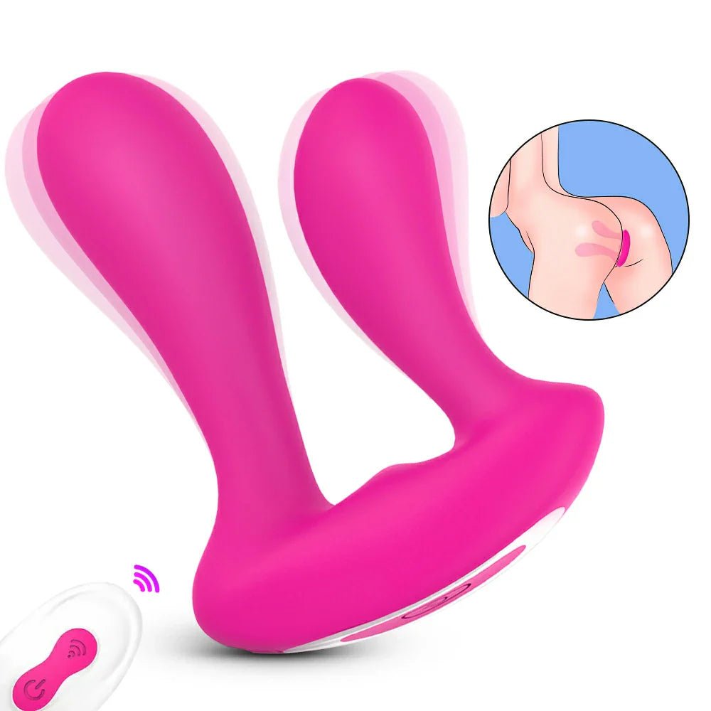 ALICE - Pink Vibrator with Dual Pleasure and Double Penetration