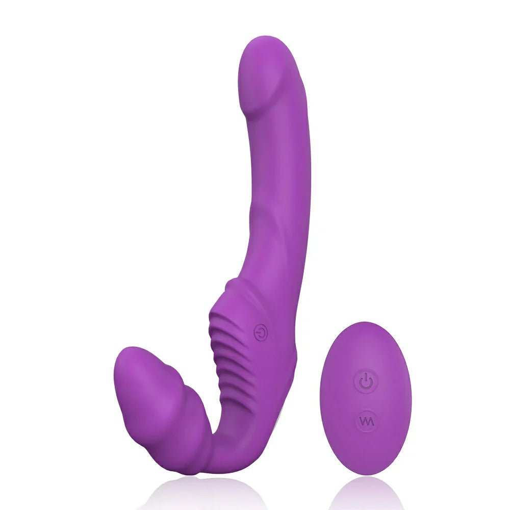 Strapless Strap - On G - Spot Dildo Vibrator for Lesbian