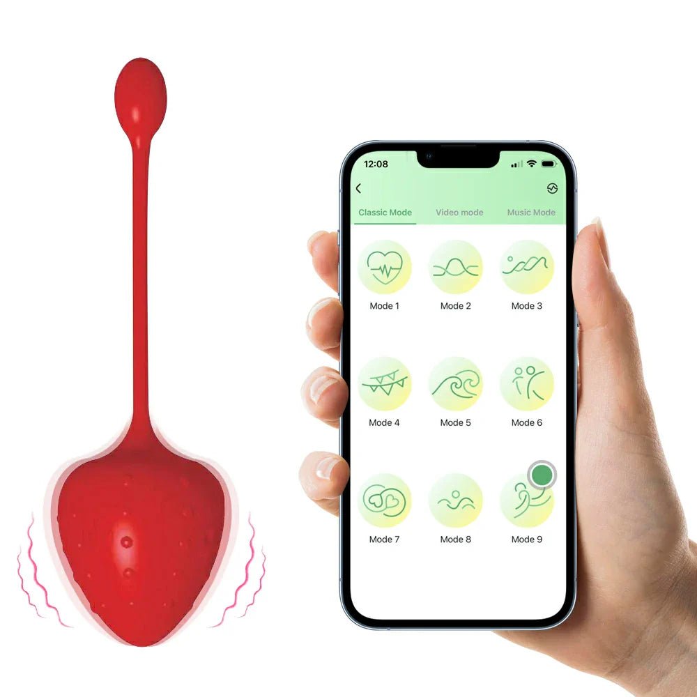 Sweet Strawberry - APP Control Kegel Vibrator Egg Adult toy