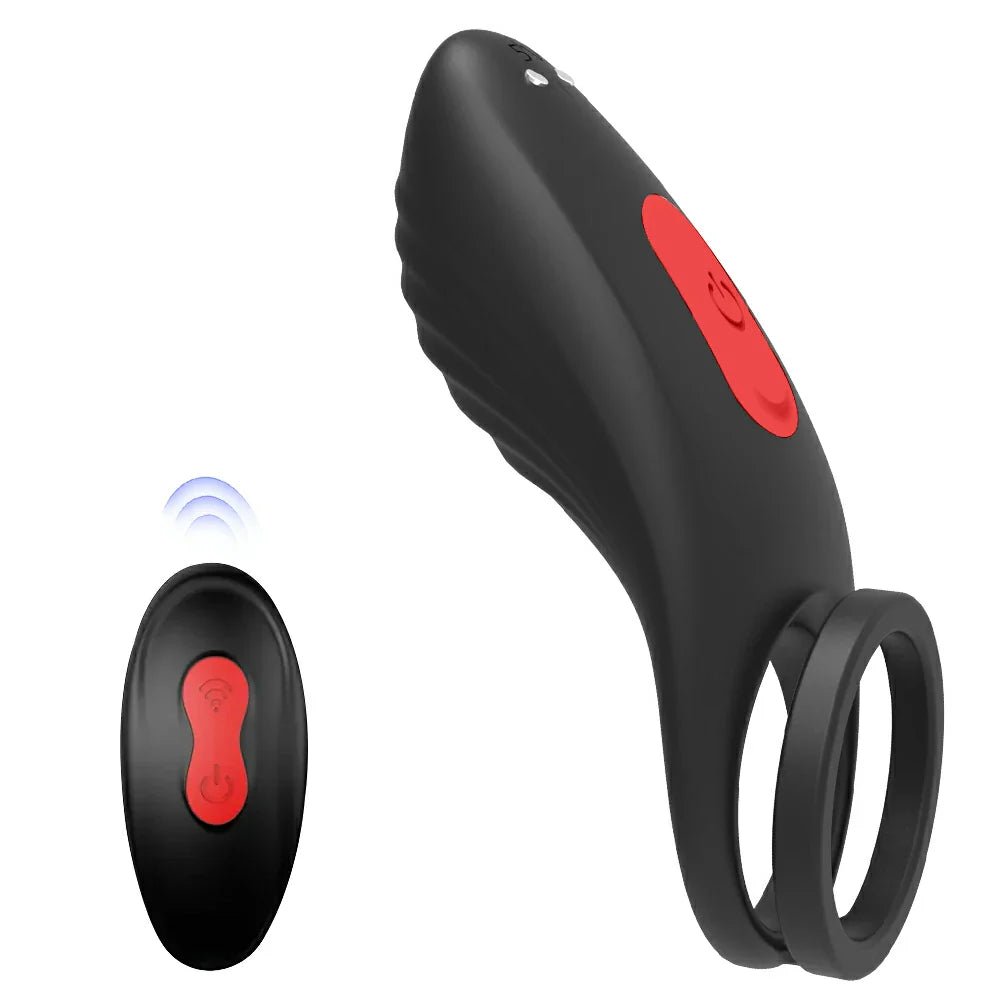 Vibrating Penis Ring Adjustable 9 Vibration Delay Ejaculation & Prolong