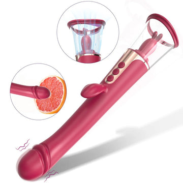 SUCCION 3 in 1 Clitoral Sucking G Spot Vibrator & Clit Licking Tongue