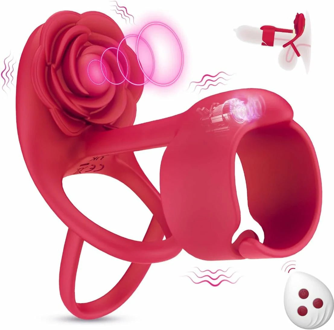 RIDMII - 3IN1 Rose Upgrade Vibrating Cock Ring