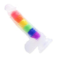 Julian - 5.4 - inch Rainbow Jelly Realistic Suction Cup Dildo