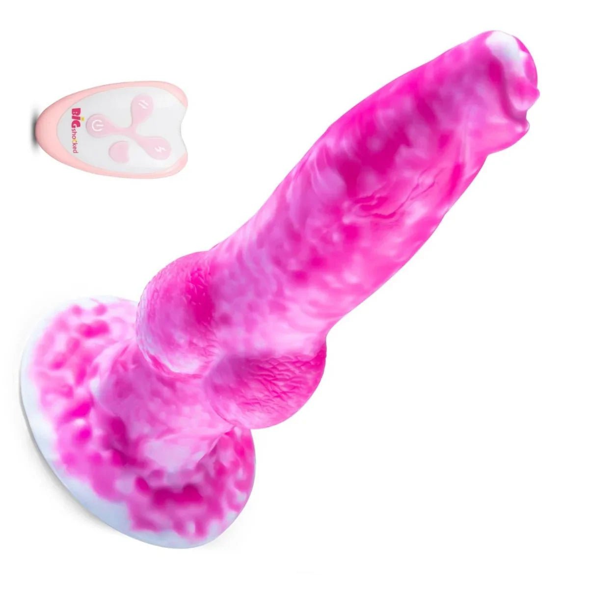 8.7in Thrusting & Vibrating Silicone Fantsy Dildo