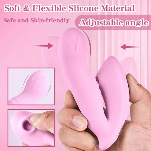 3 IN 1 Flapping & Vibrating & Sucking Wearable G - Spot Vibrator