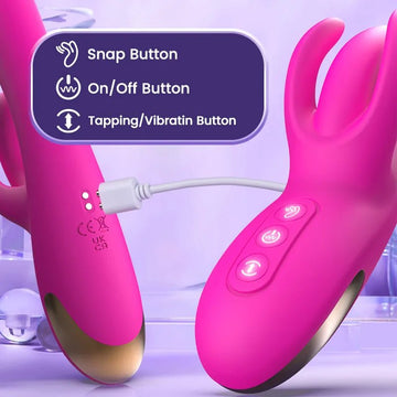 TAP2025 - 3 In 1 Multifuction G - spot Vibrator with Finger Snap & Tapping & Vibration