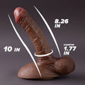 Apollo - Lifelike G - spot Dildo 10inch