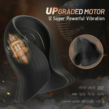 2 in 1 Male Penis Vibrator with 12 Super Vibrating Modes