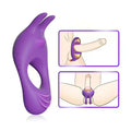 Fit - Vibrating Rabbit Purple Cock Ring For Couple Joy