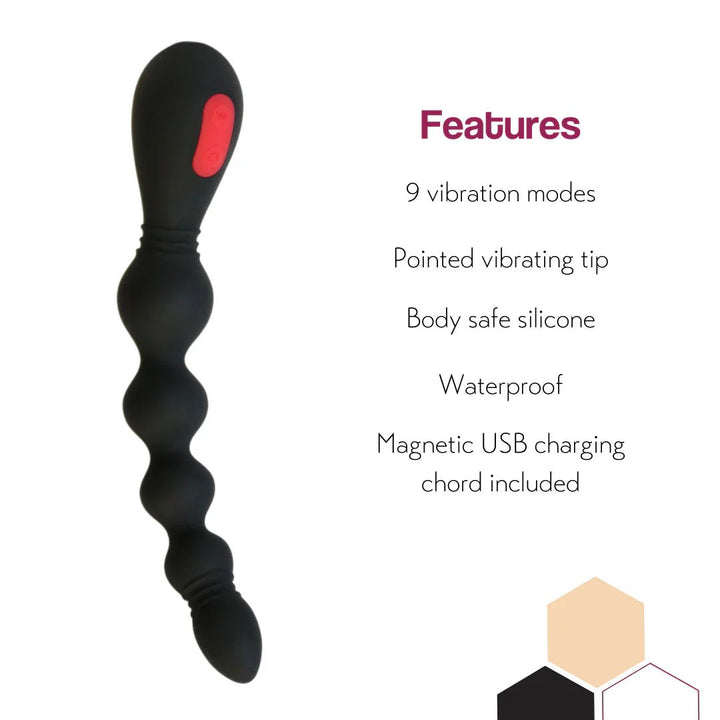 VINS - Vibrating Silicone Anal Beads