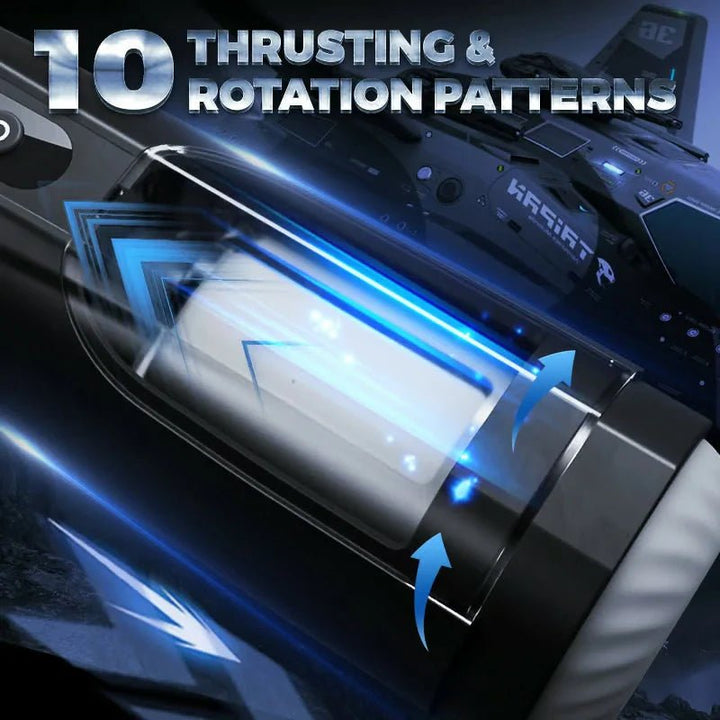 10 Thrusting Rotation Wing - like Male Masturbator