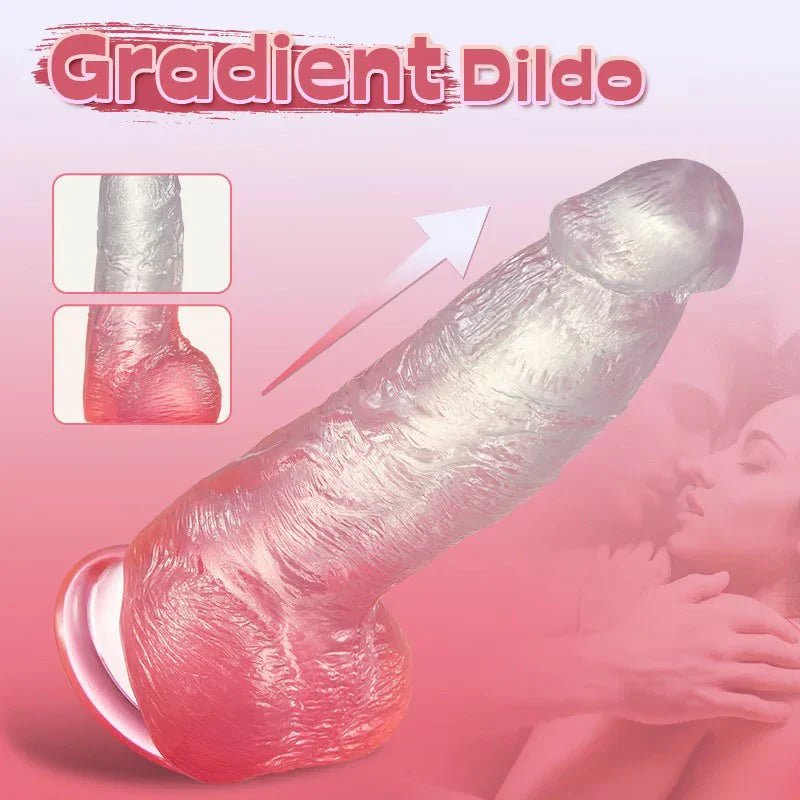 CrystalLove - Jelly Silicone Lifelike Dildo 8.07 Inch