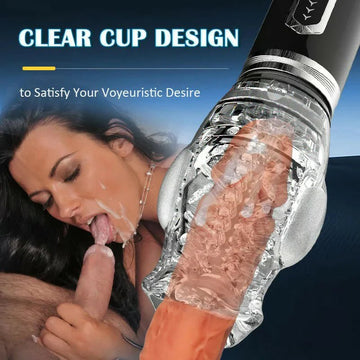 Amber - Double Egg Vibrators 5 Thrusting Rotation 7 Vibrating Oral Sex Handheld Masturbator