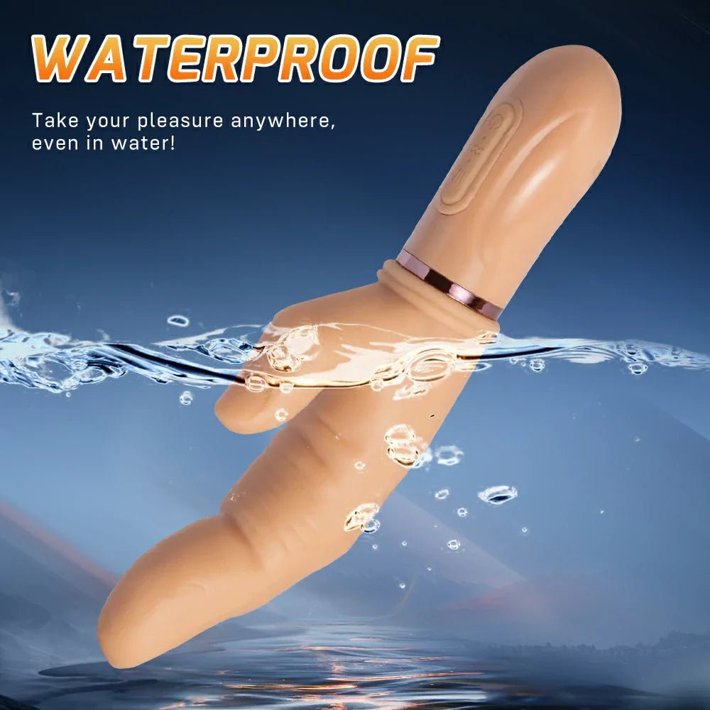 Bliss - Vibrating & Tapping Realistic Finger - shaped Dildo 4.4 Inch