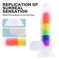 Julian - 5.4 - inch Rainbow Jelly Realistic Suction Cup Dildo