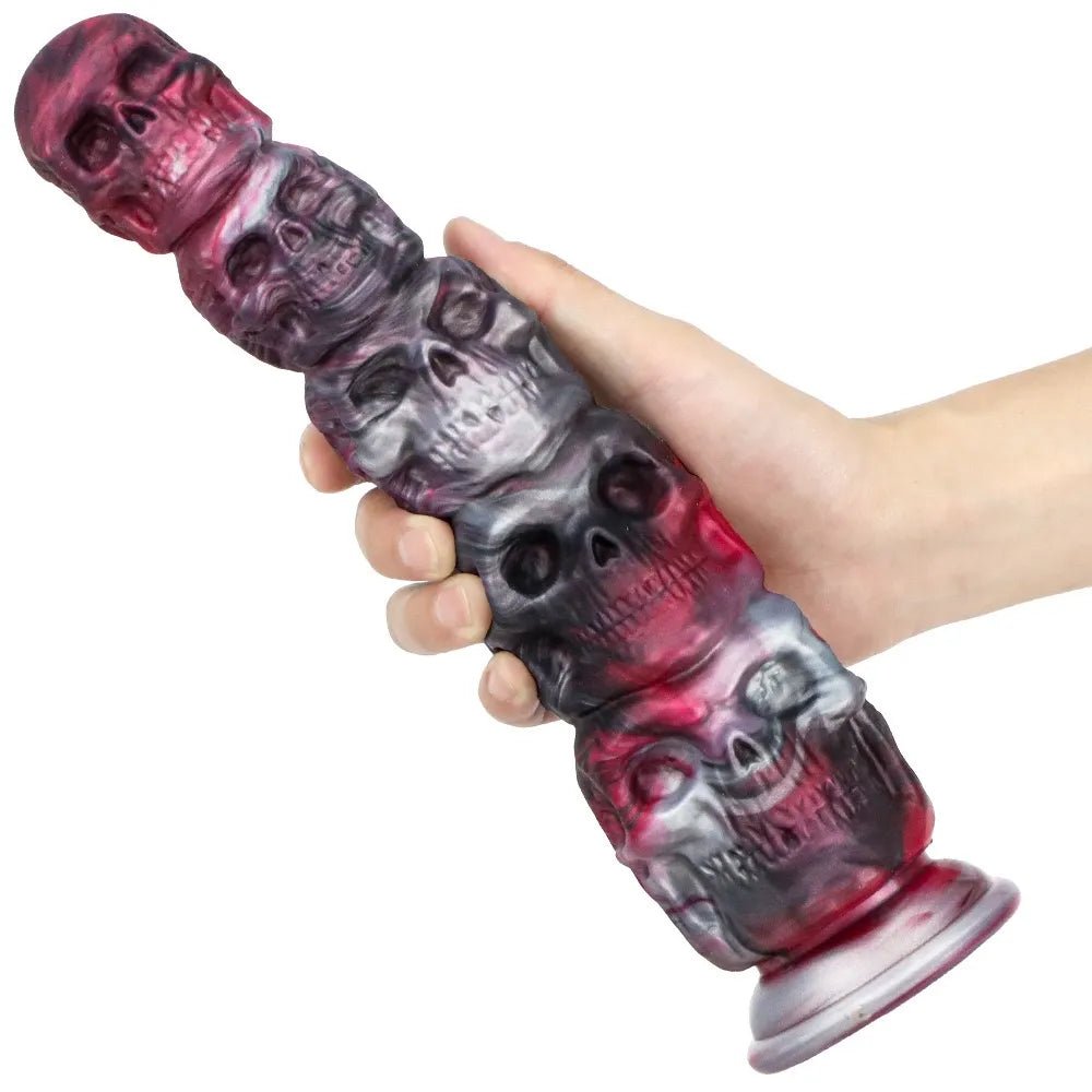 Huge Fantasy Dildo for Halloween2024 with Suction Cup 2 sizes horror skull