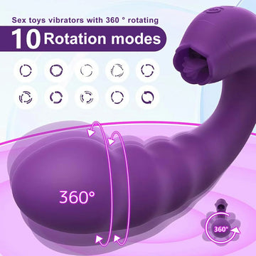 Sweet sensation Licking and pulsating 3IN 1 Vibrator