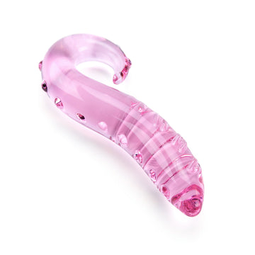 Pink Tail Glass dildo