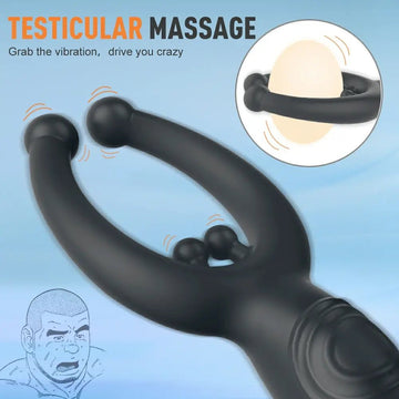 Demon:Prostate Massager P - spot Butt Plug 9 Vibrating Male Sex Toy