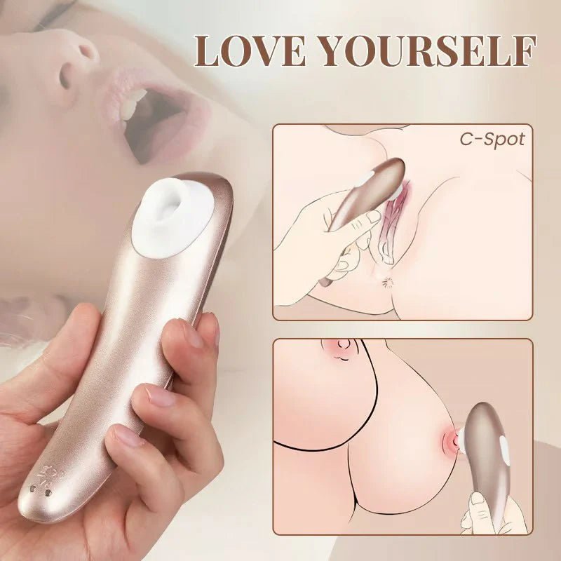 Satiate - Clitoral Stimulation Vibrator Champagne - Colored