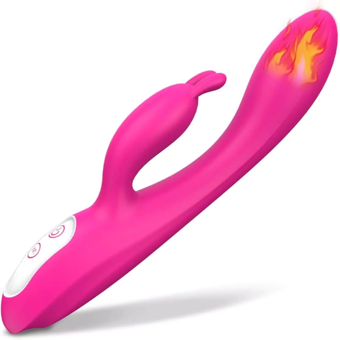 G - Spot Rabbit Vibrator with Heating Function and Bunny Ears for Clitoris G - spot Stimulation