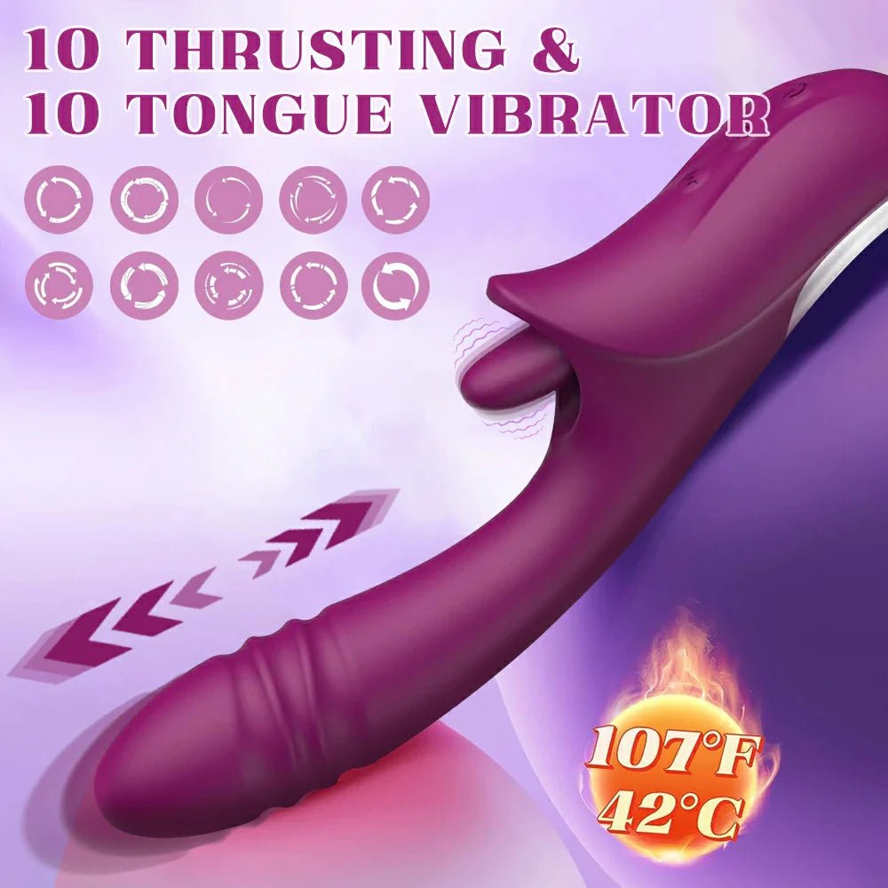 Dual Stimulation Rabbit Vibrator Thursting - Vibrating - Heating