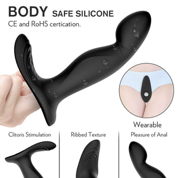 Vibrating Butt Plug with 9 Vibration Mode Male Sex Toy