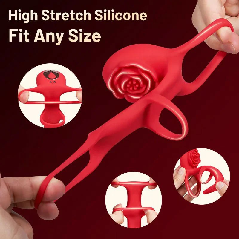 3 - in - 1 wearable cock ring and sleeve thicker & harder & longer app control