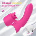 Finger Vibrator with Tongue Licker Clitoris Stimulation