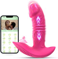 App Control Thrusting & Vibrating Rose Wearable Vibrator