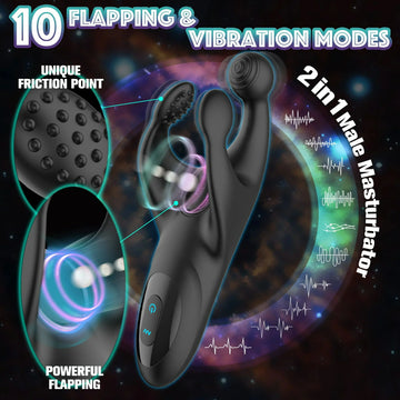 Quench - Dynamic Pleasure Stroker with Flaps & Vibrating