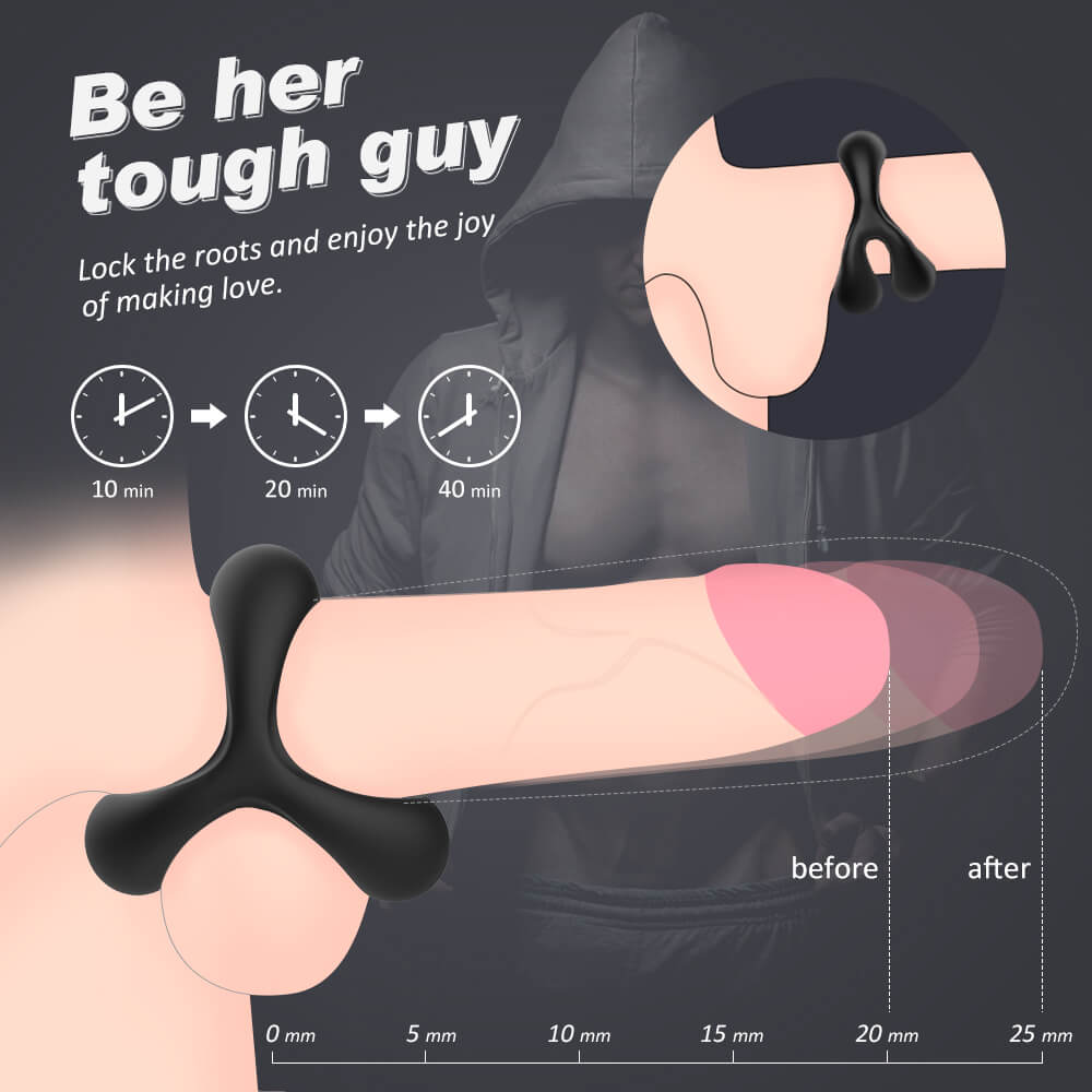 Silicone Cock Ring For Men Erection. Long Lasting Stronger Men Sex Toys.Adult Sex Toy & Games for Men or Couple