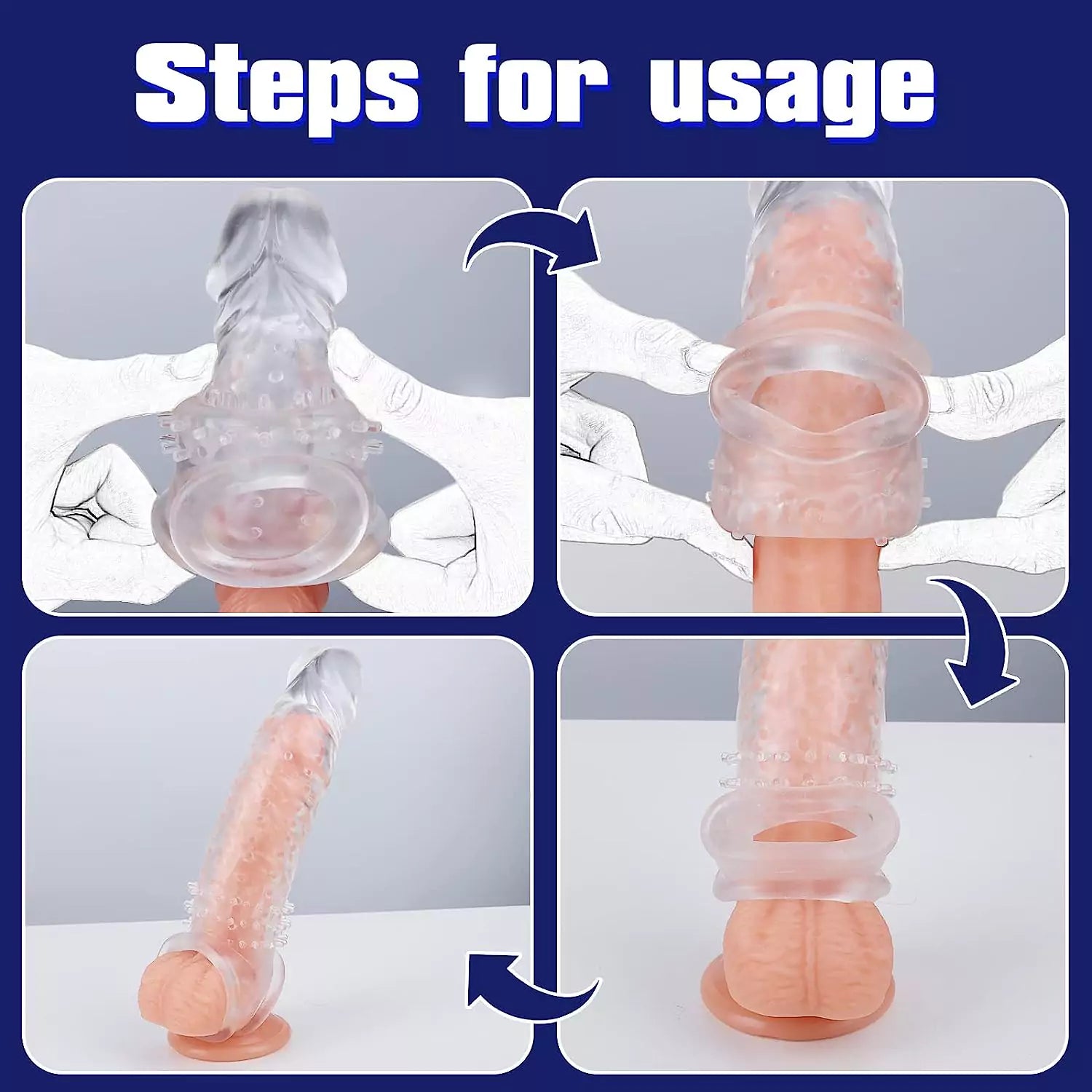 New Super Thick Clear Penis Sleeve