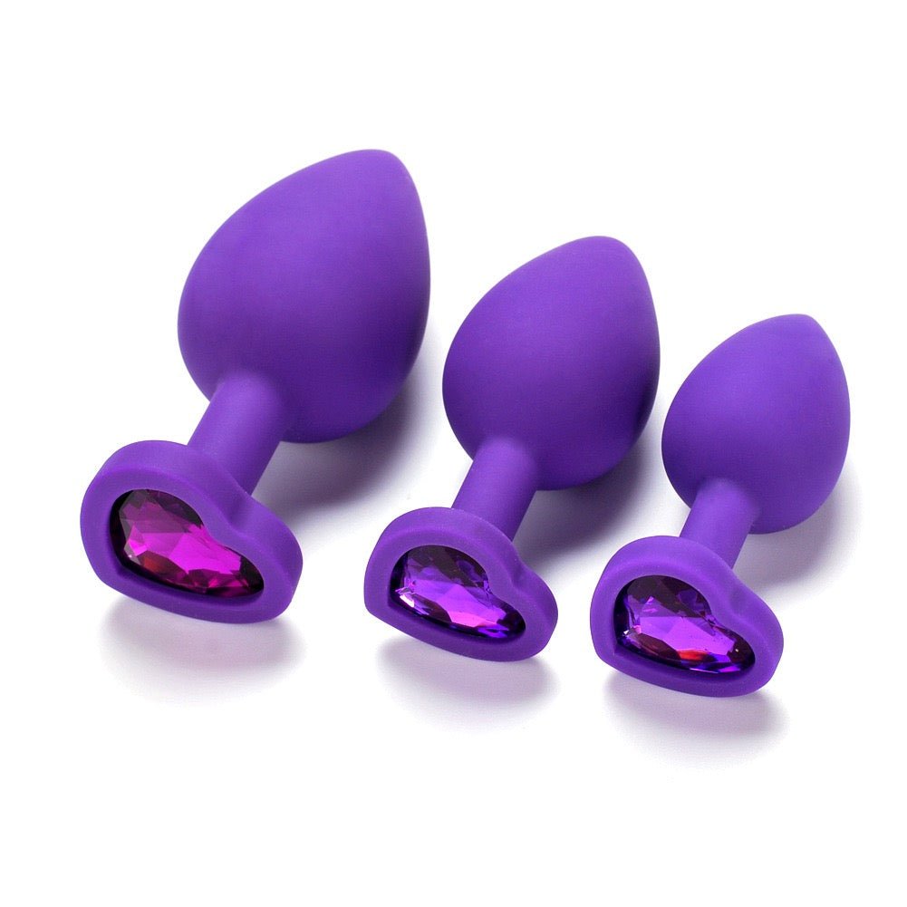 Heart Gem Silicone Anal Trainer Kit