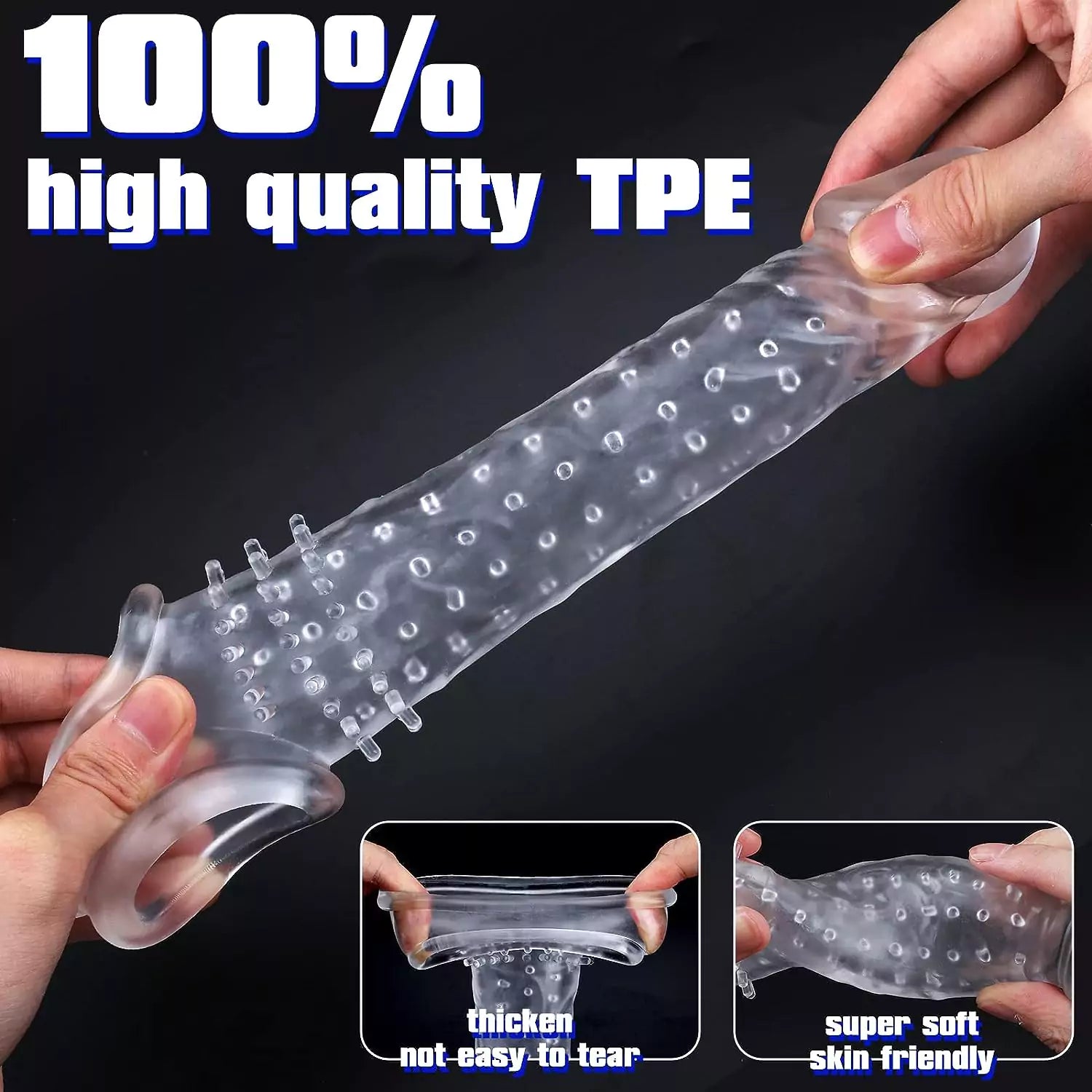 New Super Thick Clear Penis Sleeve