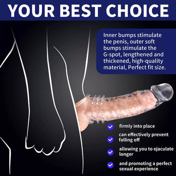 New Super Thick Clear Penis Sleeve