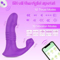 App Control Thrusting Dildo & Clitoral Stimulation