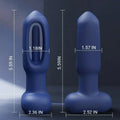 Tender - 10 Tapping 10 Vibrating Pointed Design Anal Toy ButtReal Joy