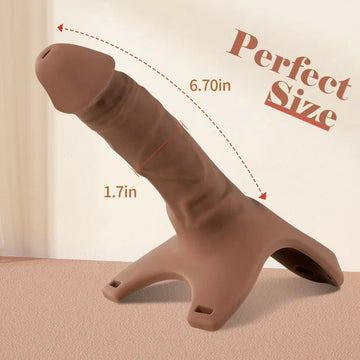 Unisex Lifelike Strap - on Dildo Penis Sleeve 6.70 Inch