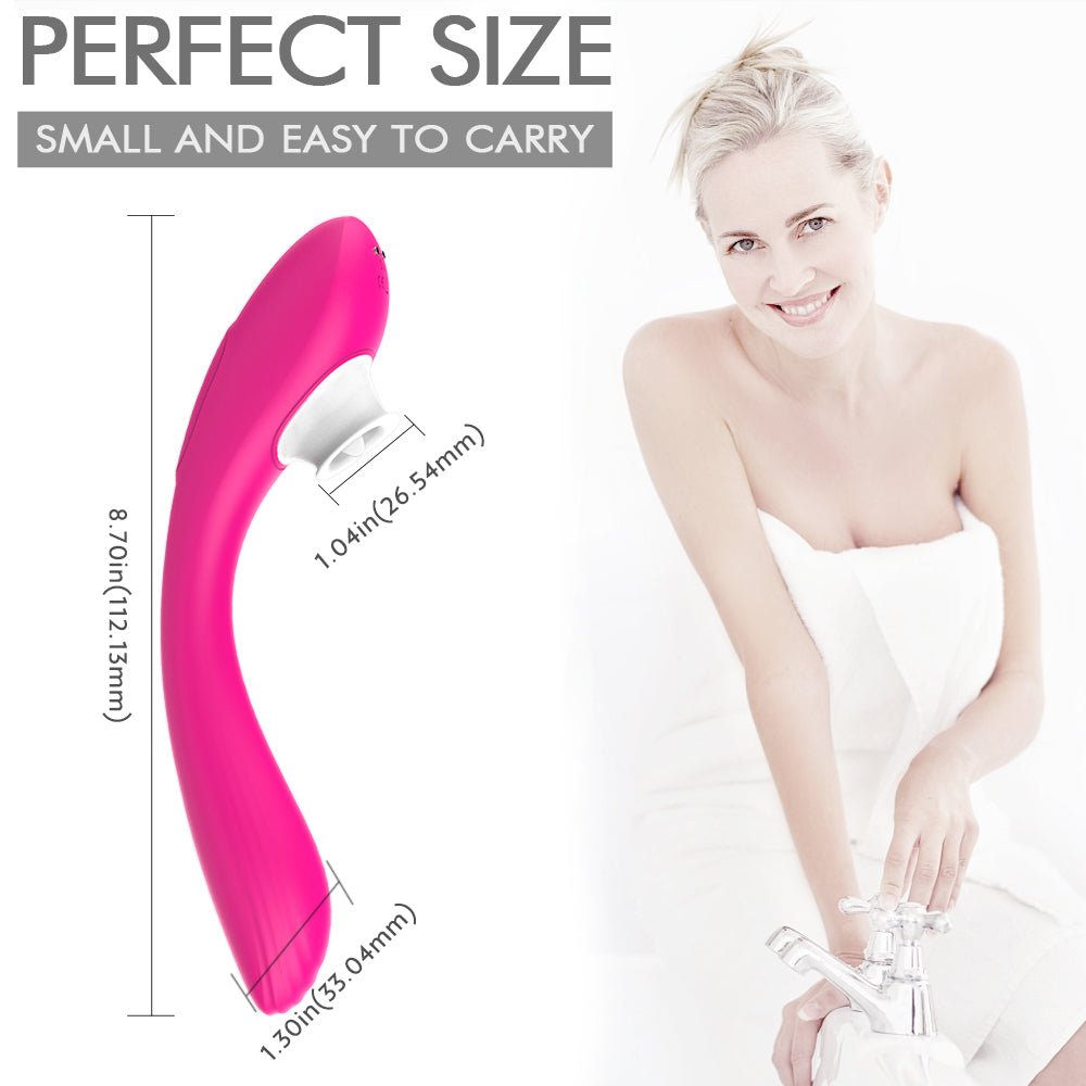 Clitorial Stimulation with Tongue Licker 9 Vibration & Suction