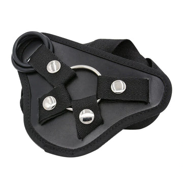 Surf - 2 sizes strap - on black dildo harness set