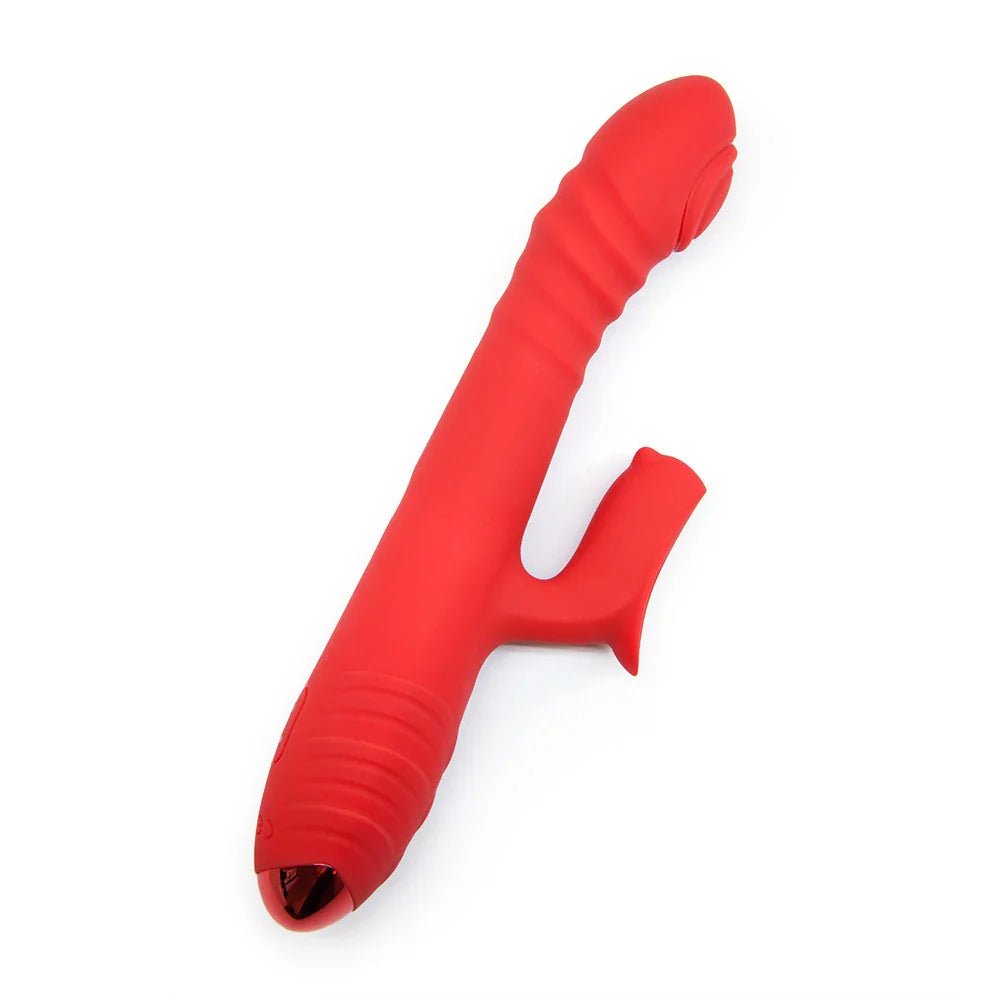 OnFire - Dual thrusting and throbbing rabbit vibrator