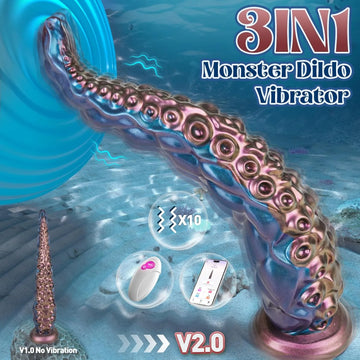 14.6'' Monster Anal Dildo Fantasy Dildos App & Remote Control