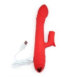 OnFire - Dual thrusting and throbbing rabbit vibrator