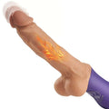 Alvira - 10 Vibrating 6 Telescoping Lifelike Silicone Realistic Dildo 12.59 Inch